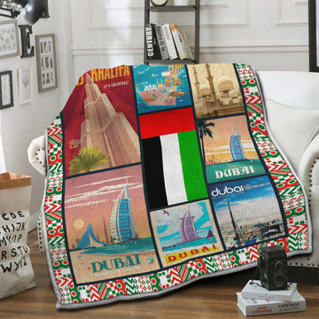 litzzy UAE Fleece Blanket HST19103489 Fleece Blanket   