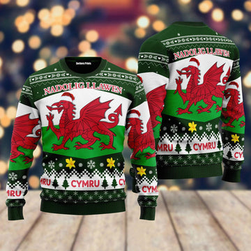 litzzy Wales Ugly Christmas Sweater | For Men & Women | Adult | US5619 - Ugly Sweater Gift For Lover sweater   