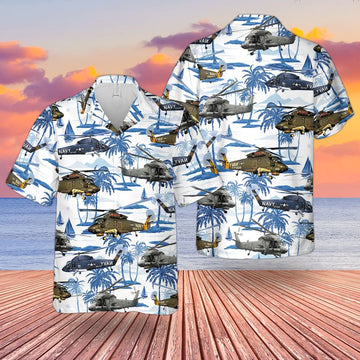 litzzy US Navy Kaman SH-2 Seasprite Hawaiian Shirt new, Short Sleeve Hawaiian shirt for men - Aloha shirt Hawaiian Hawaii Shirt For Summer Hawaii Shirt   