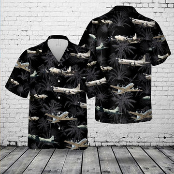 litzzy US Navy Lockheed P-3 Orion black Hawaiian shirt, Short Sleeve Hawaiian shirt for men - Aloha shirt Hawaiian Hawaii Shirt For Summer Hawaii Shirt S  