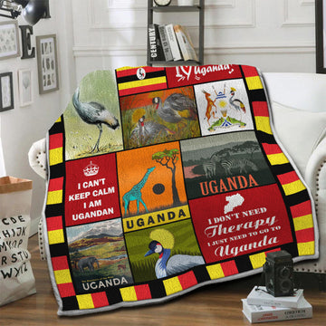 litzzy Uganda Fleece Blanket HST19101183 Fleece Blanket   