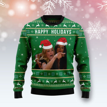 litzzy Happy Holiday G51013 - Ugly Christmas Sweater -  Best Gift For Christmas, Noel Malalan - Christmas Signature sweater   