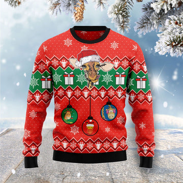 litzzy Lovely Giraffe G51021 Ugly Christmas Sweater -  Best Gift For Christmas, Noel Malalan - Christmas Signature sweater   