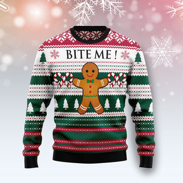 litzzy Christmas Cookies Bite Me G51019 - Ugly Christmas Sweater -  Best Gift For Christmas, Noel Malalan - Christmas Signature sweater   