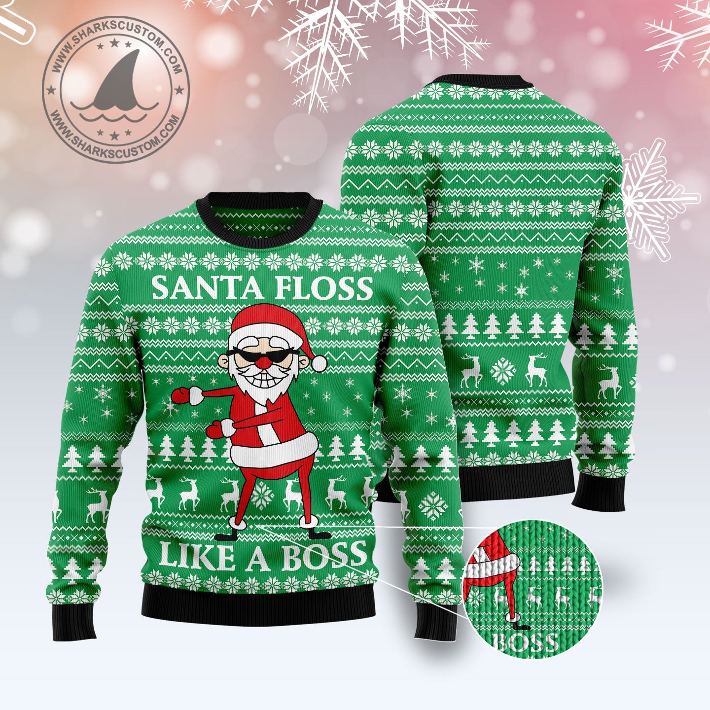 litzzy Funny Santa Claus G51019 - Ugly Christmas Sweater -  Best Gift For Christmas, Noel Malalan - Christmas Signature sweater   