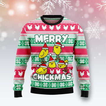 litzzy Merry Chickmas G51013 - Ugly Christmas Sweater -  Best Gift For Christmas, Noel Malalan - Christmas Signature sweater   