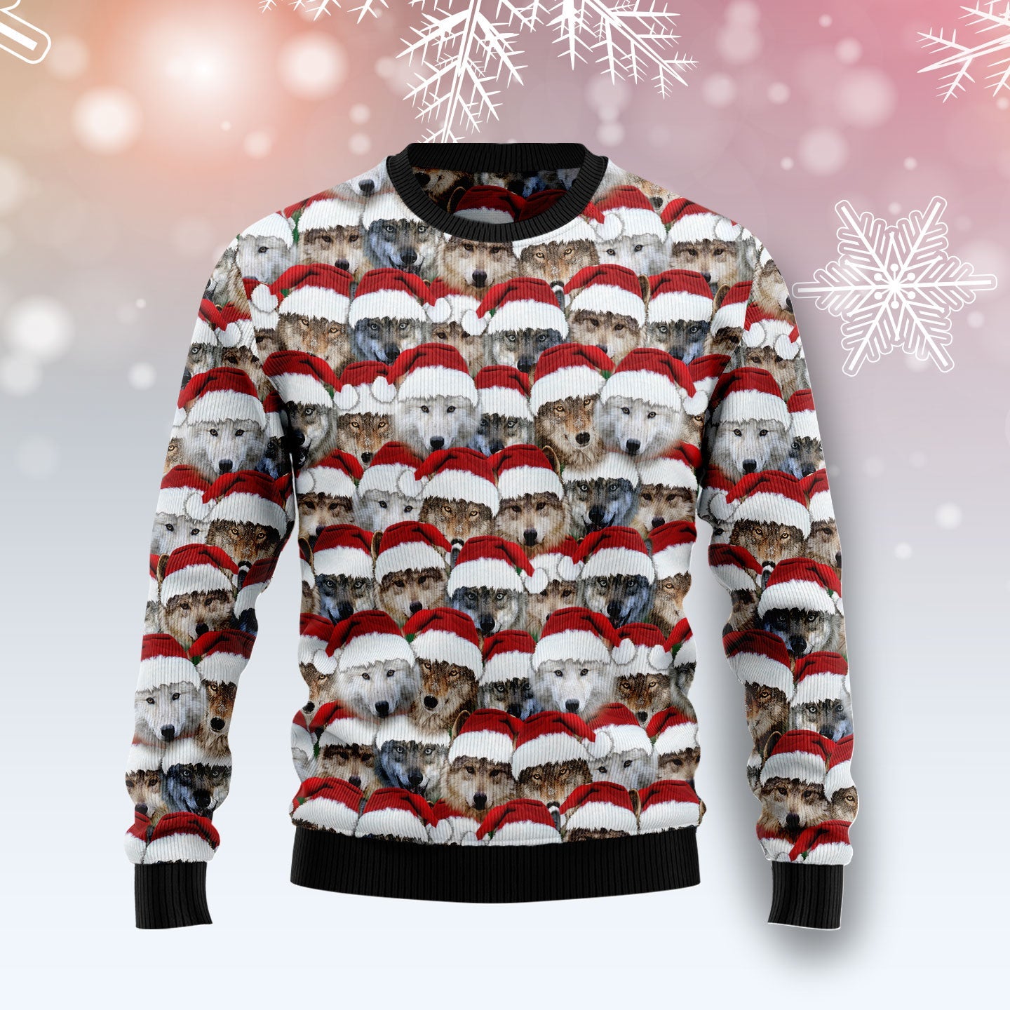 litzzy Santa Wolf G5115 Ugly Christmas Sweater -  Best Gift For Christmas, Noel Malalan - Christmas Signature sweater   