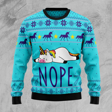 litzzy Unicorn Nope TG5112 Ugly Christmas Sweater -  Best Gift For Christmas, Noel Malalan - Christmas Signature sweater   
