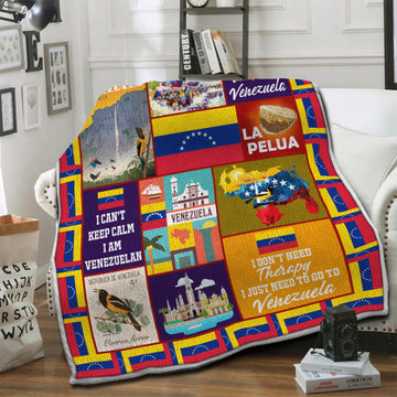 litzzy Venezuela Fleece Blanket HST19101184 Fleece Blanket   