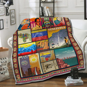litzzy Venezuela Fleece Blanket HST19103517 Fleece Blanket   