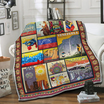 litzzy Venezuela Fleece Blanket HST19103955 Fleece Blanket   