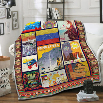 litzzy Venezuela Fleece Blanket HST19103958 Fleece Blanket   