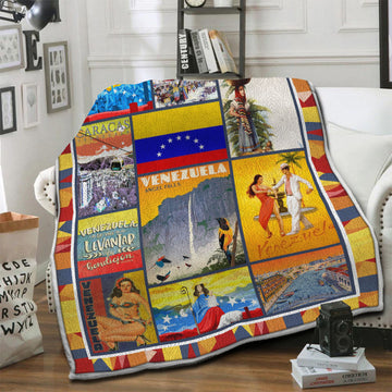 litzzy Venezuela Fleece Blanket HST19104031 Fleece Blanket   