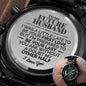 litzzy To My Future Husband - My Other Half - Litzzy Engraved Premium Watch - Gift For Husband Watches   