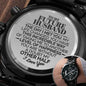 litzzy To My Future Husband - The Day I Met You - Litzzy Engraved Premium Watch - Gift For Husband Watches   