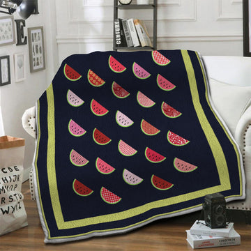 litzzy Watermelon Fleece Blanket HST19103969 Fleece Blanket   