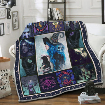 litzzy Wicca Fleece Blanket HST19103523 Fleece Blanket   