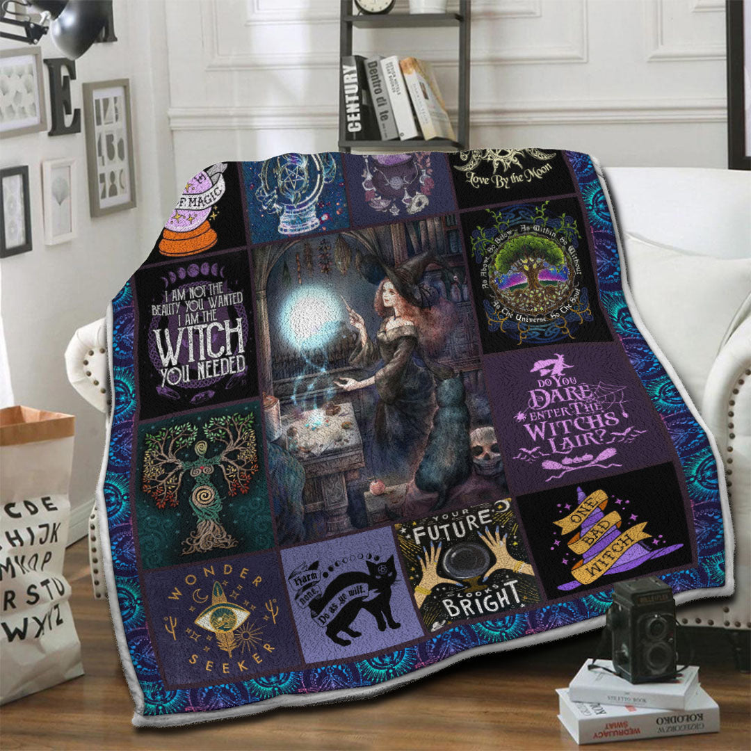 litzzy Wicca Fleece Blanket HST19103524 Fleece Blanket   