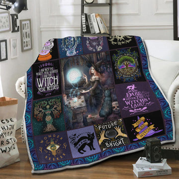 litzzy Wicca Fleece Blanket HST19103524 Fleece Blanket   