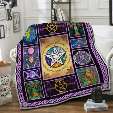 litzzy Wicca Fleece Blanket HST19103525 Fleece Blanket   