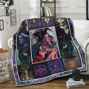 litzzy Wicca Fleece Blanket HST19103529 Fleece Blanket   