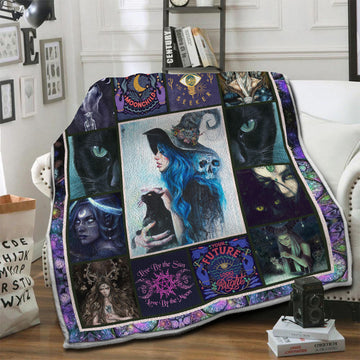 litzzy Wicca Fleece Blanket HST19103530 Fleece Blanket   
