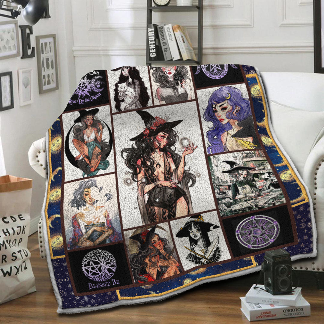 litzzy Wicca Fleece Blanket HST19103978 Fleece Blanket   