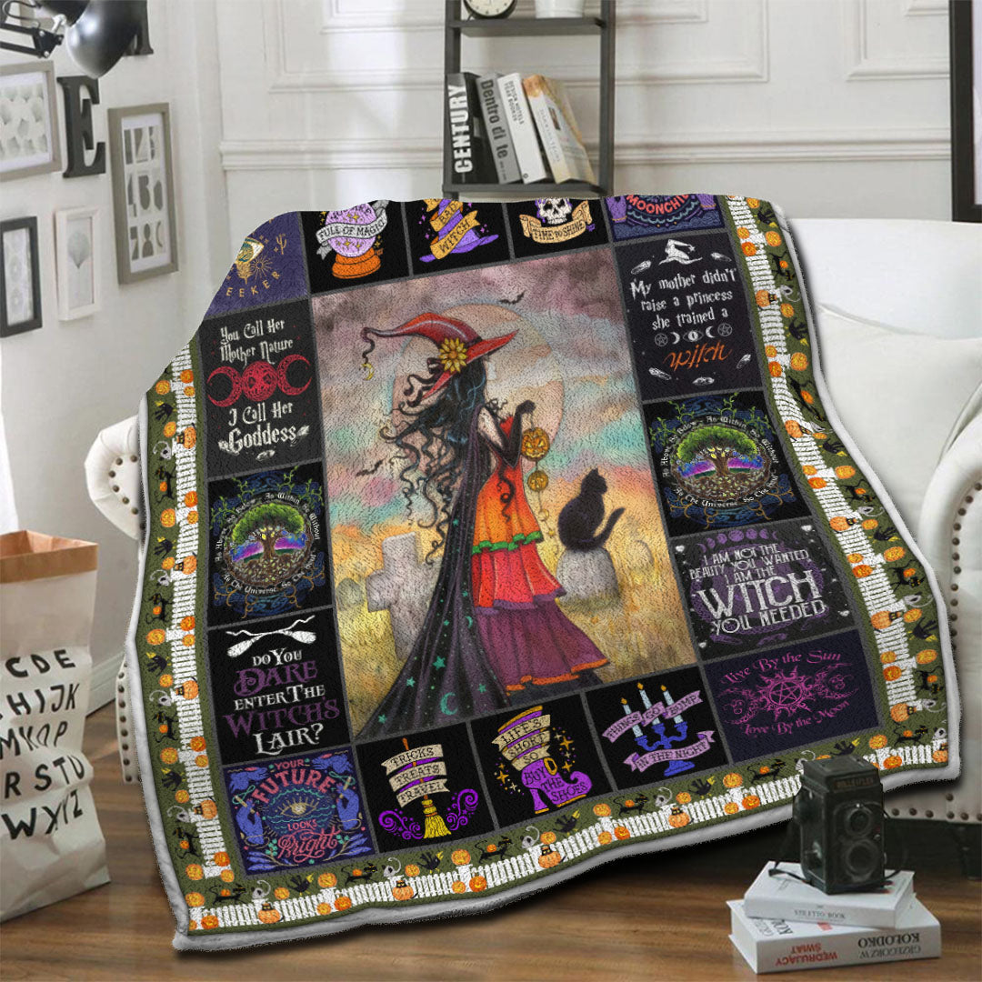 litzzy Wicca Fleece Blanket HST19103979 Fleece Blanket   