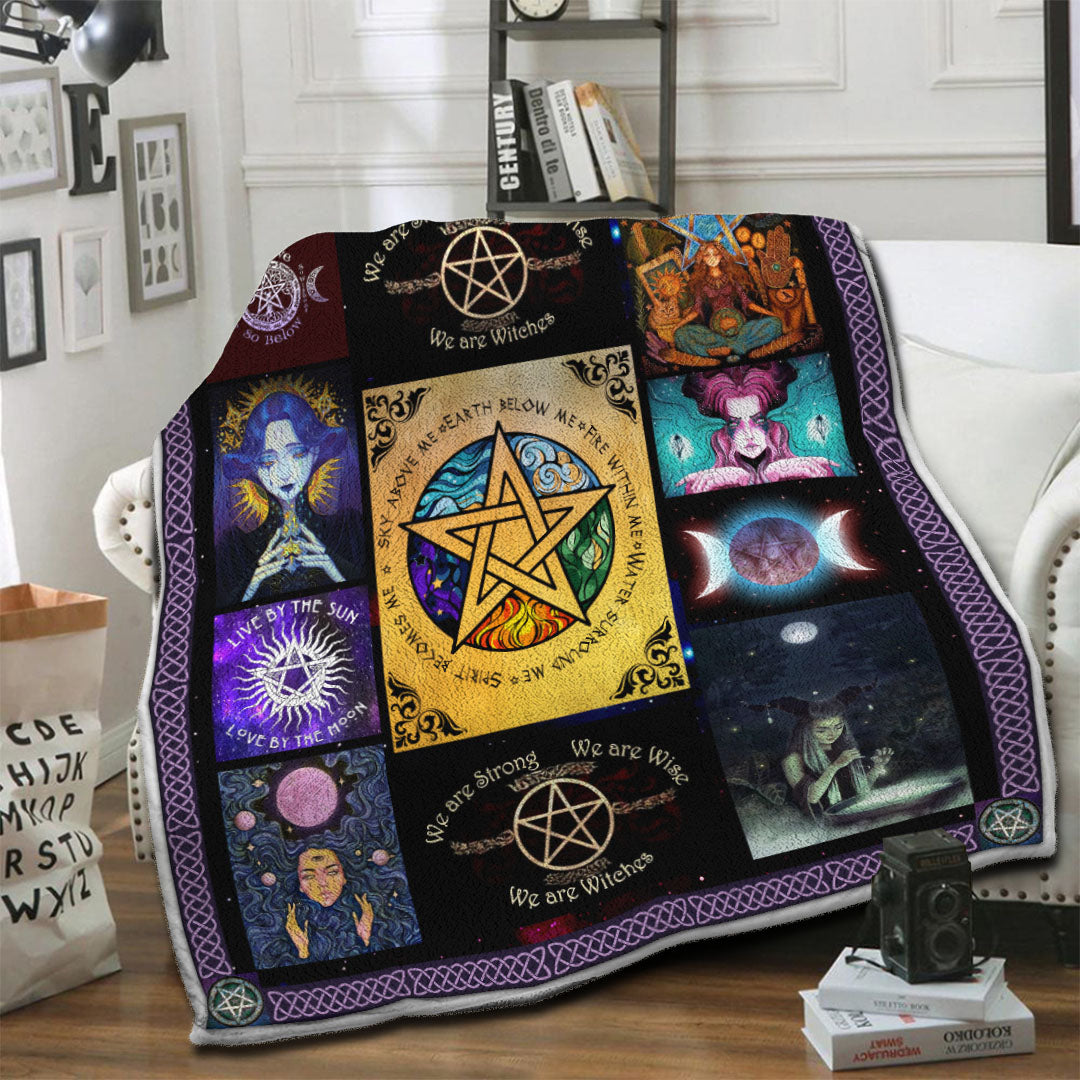 litzzy Wicca Fleece Blanket HST19103980 Fleece Blanket   