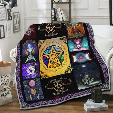 litzzy Wicca Fleece Blanket HST19103980 Fleece Blanket   