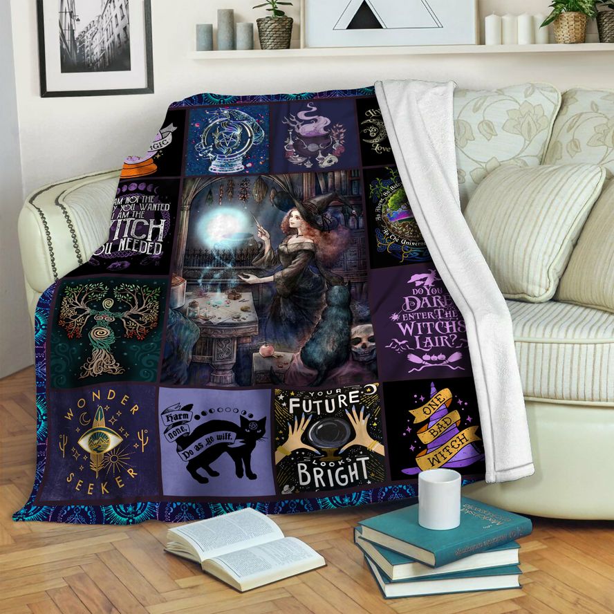litzzy Wicca Fleece Blanket HST19103524 Fleece Blanket   