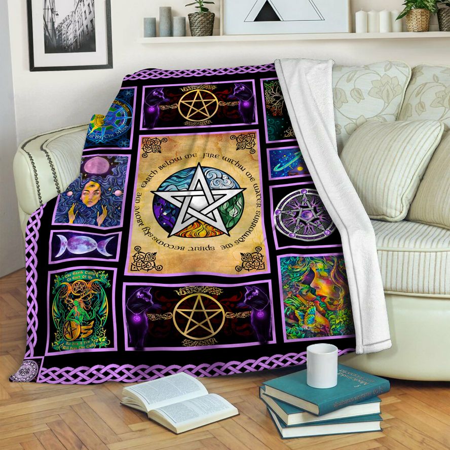 litzzy Wicca Fleece Blanket HST19103525 Fleece Blanket   