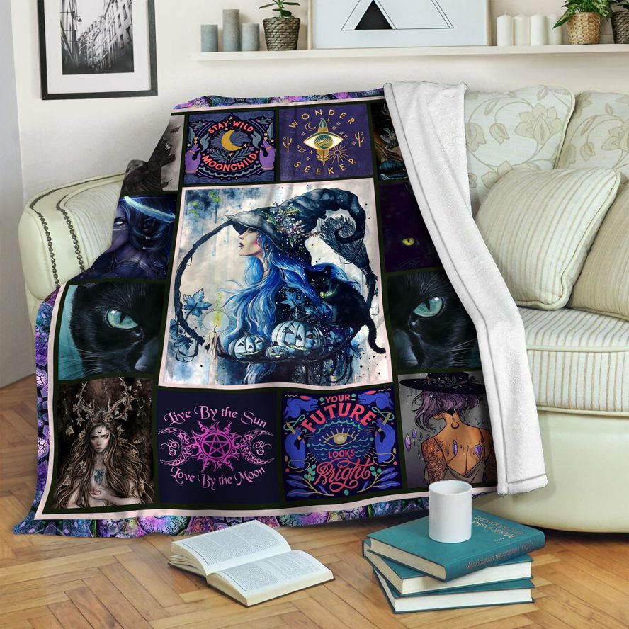 litzzy Wicca Fleece Blanket HST19103528 Fleece Blanket   