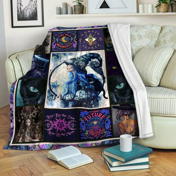 litzzy Wicca Fleece Blanket HST19103528 Fleece Blanket   