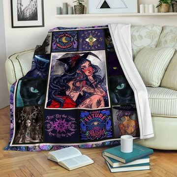 litzzy Wicca Fleece Blanket HST19103529 Fleece Blanket   