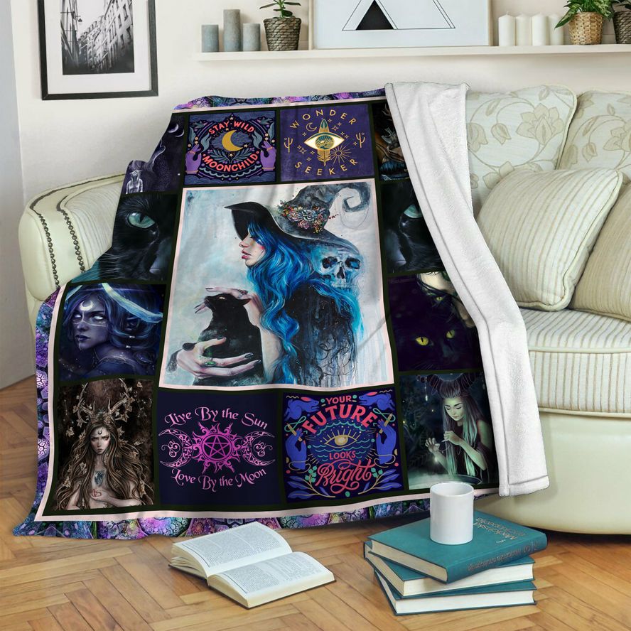 litzzy Wicca Fleece Blanket HST19103530 Fleece Blanket   