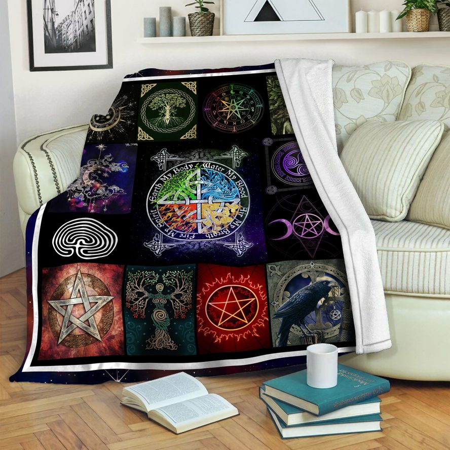 litzzy Wicca Fleece Blanket HST19103534 Fleece Blanket   