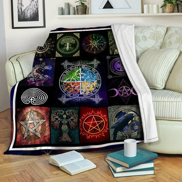 litzzy Wicca Fleece Blanket HST19103534 Fleece Blanket   