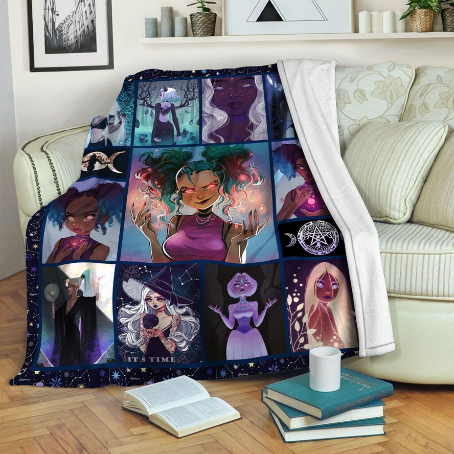 litzzy Wicca Fleece Blanket HST19103975 Fleece Blanket   