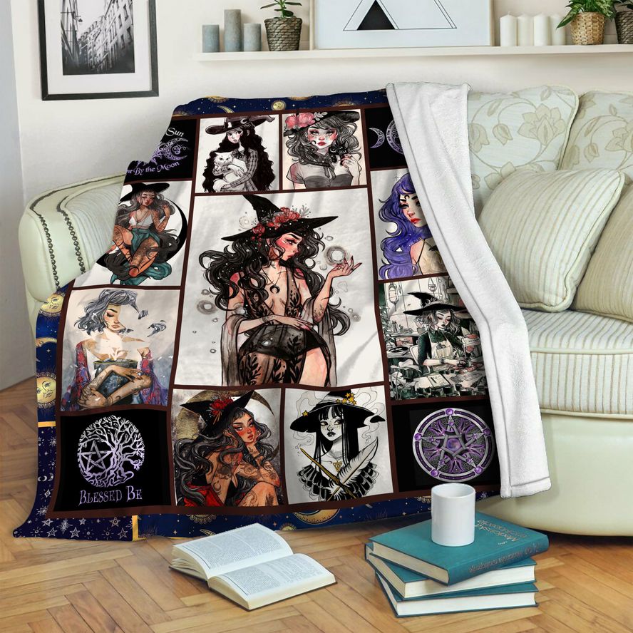 litzzy Wicca Fleece Blanket HST19103978 Fleece Blanket   