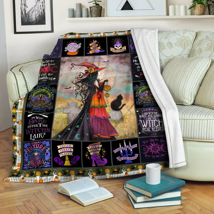 litzzy Wicca Fleece Blanket HST19103979 Fleece Blanket   