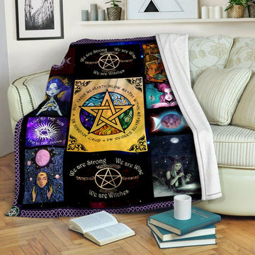 litzzy Wicca Fleece Blanket HST19103980 Fleece Blanket   