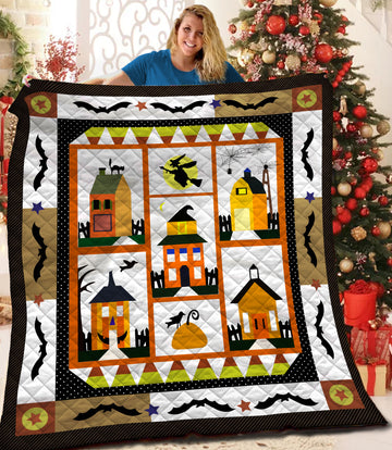 litzzy Witch Fleece Blanket HQT2011159 Quilt Blanket   