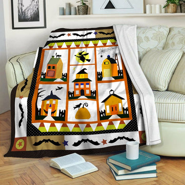 litzzy Witch HQT16101258 Fleece Blanket Fleece Blanket   