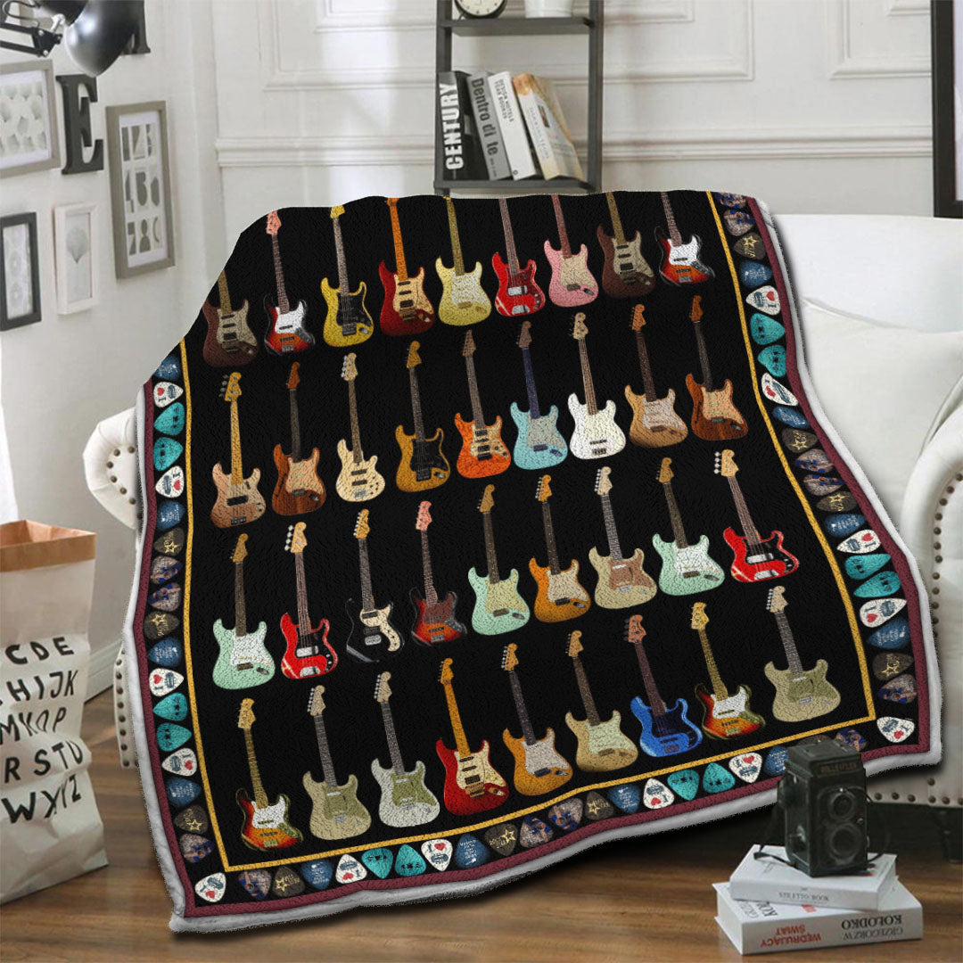 litzzy Without Music Life Would B Flat Fleece Blanket HST1910457 Fleece Blanket   