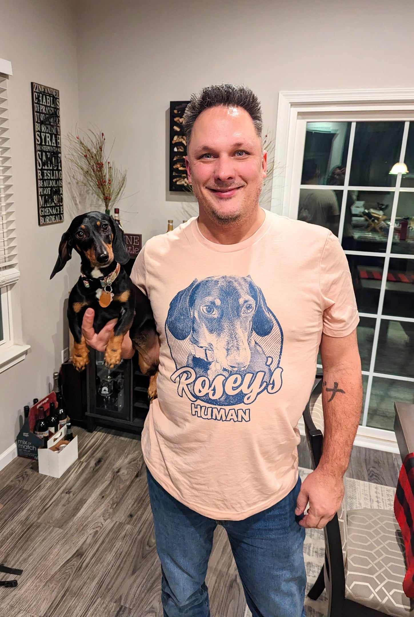 litzzy Personalized Dog Shirts For Humans, Custom Dog Tshirt, Sweatshirt, Hoodie For Humans, Gift For Dog Lover T-shirt   