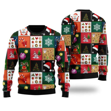 litzzy Xmas Fancy Ugly Christmas Sweater | For Men & Women | Adult | US4336 - Ugly Sweater Gift For Lover sweater S Colorful 