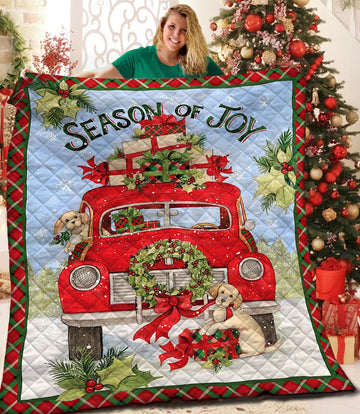 litzzy Christmas Fleece Blanket HQT2011177 Quilt Blanket   