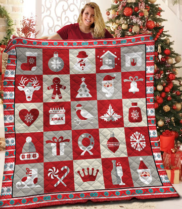 litzzy Christmas Fleece Blanket HQT2011181 Quilt Blanket   