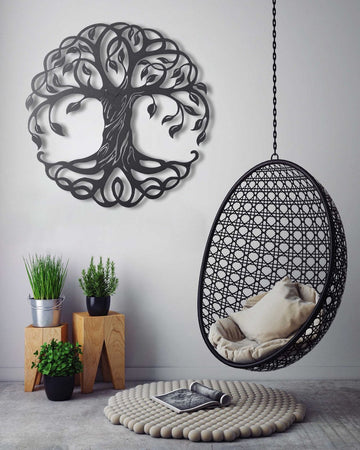 litzzy Tree Of Life for Nature Lovers | Decor Wall Art - Cut Metal Sign - Custom metal signs - Metal Monogram Sign for Home Decor    